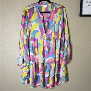 ODDY Multicolor Swirl Dress